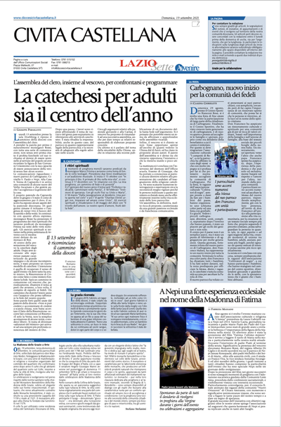 Avvenire - pagina diocesana del 19/09/2021